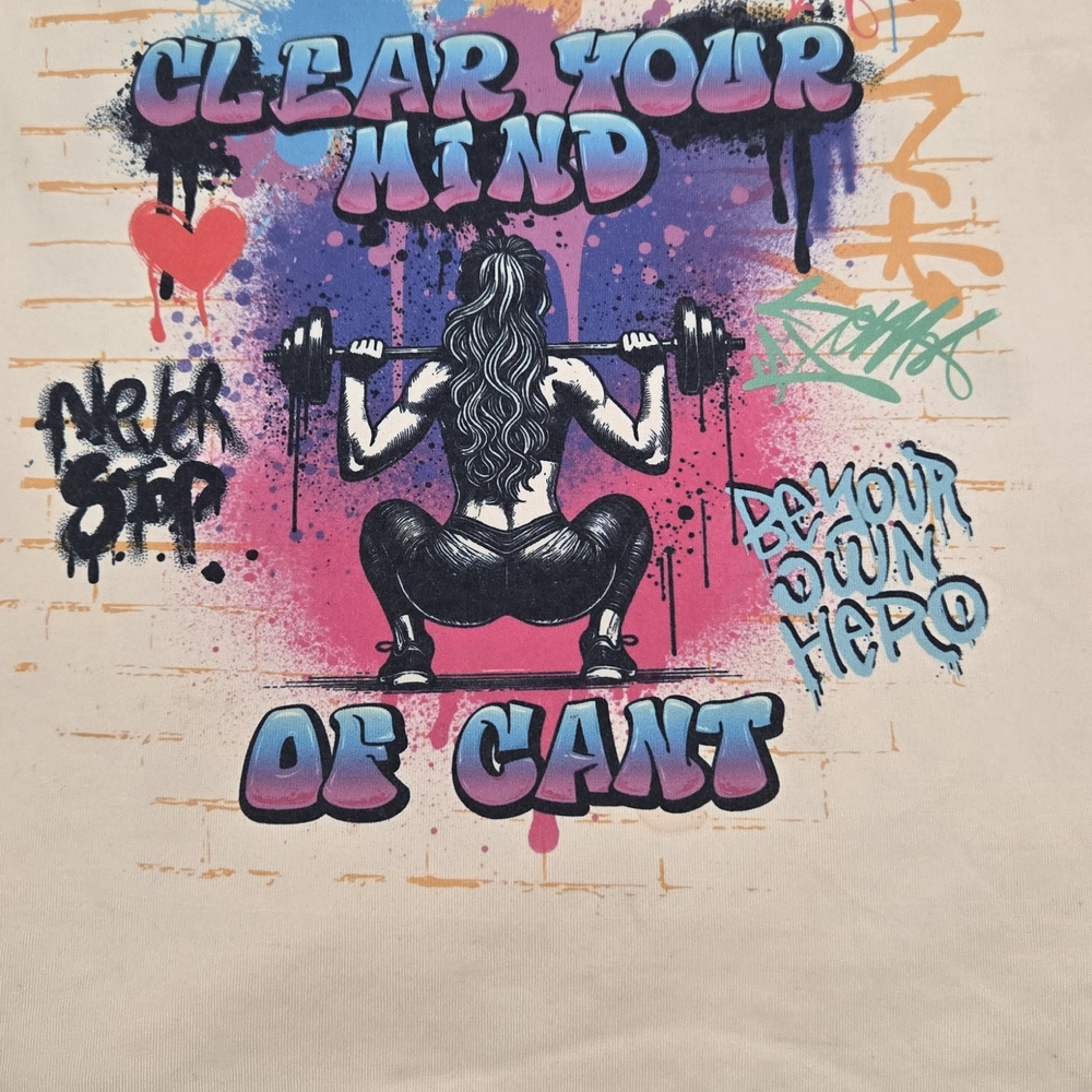 Graphic Tee with Motivational Print